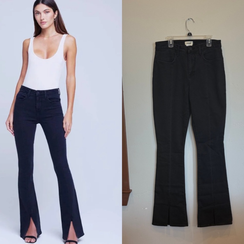NWOT L’AGENCE Beatrix High Rise Jeans in Washed Black size 27